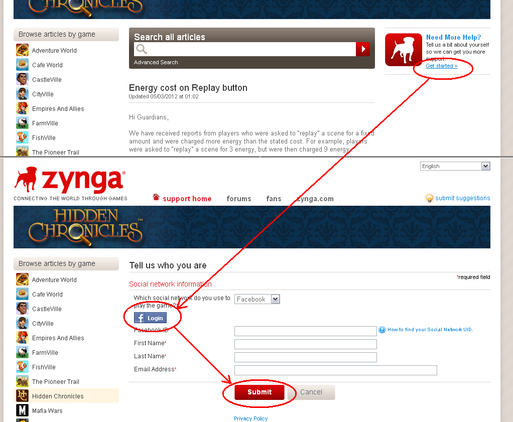 Hidden Chronicles Helpers Navigating Zynga Support