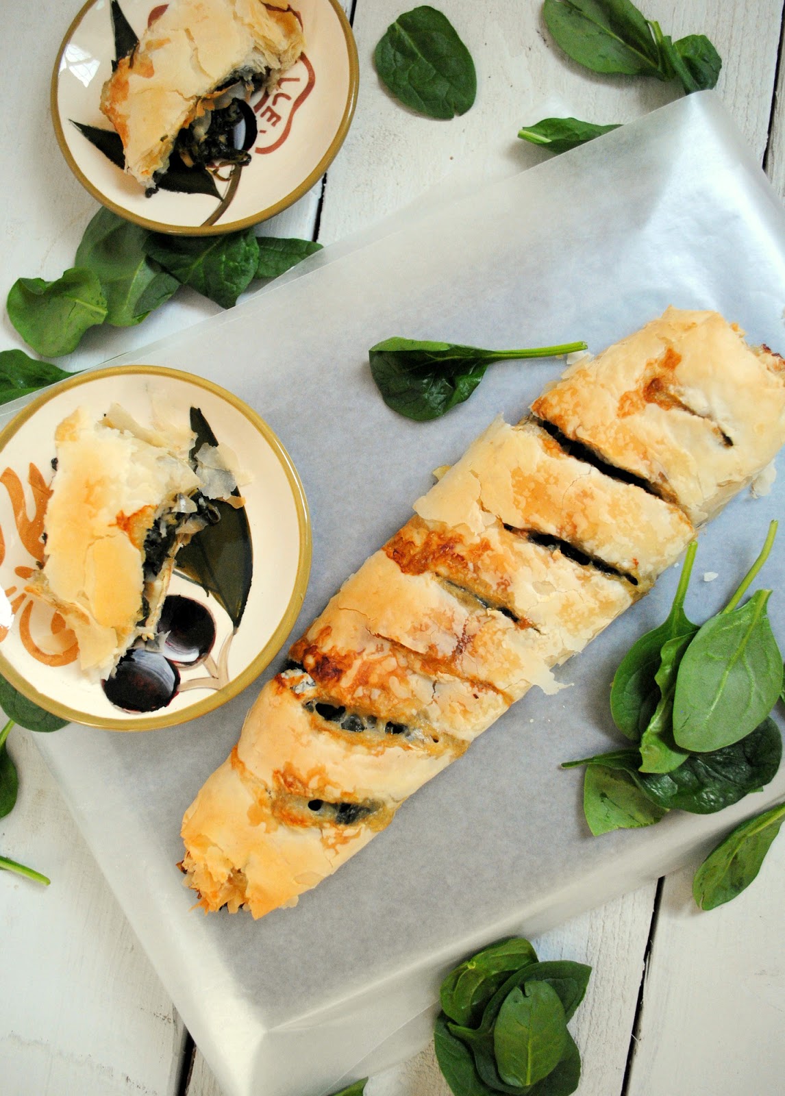 A Clove of Garlic, A Pinch of Salt Spinach & Feta Phyllo Roll