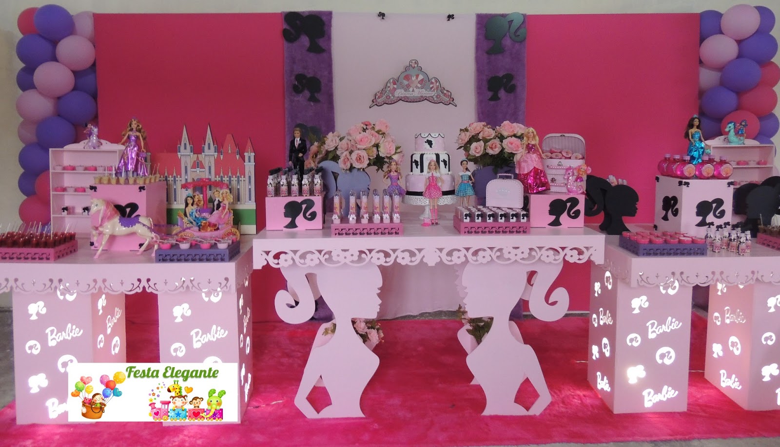 Bolo Barbie Escola de Princesas