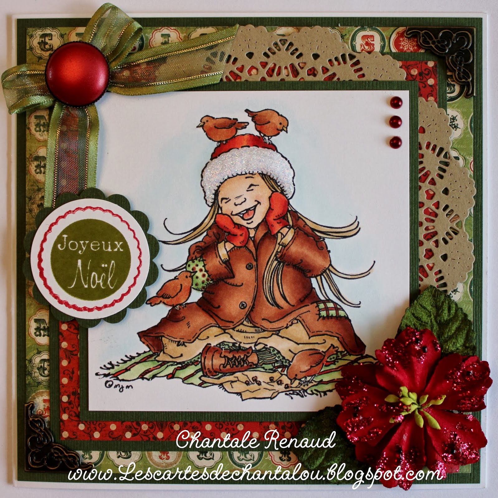 Carte joyeux noël Les cartes de Chantalou: Une carte Joyeux Noel!