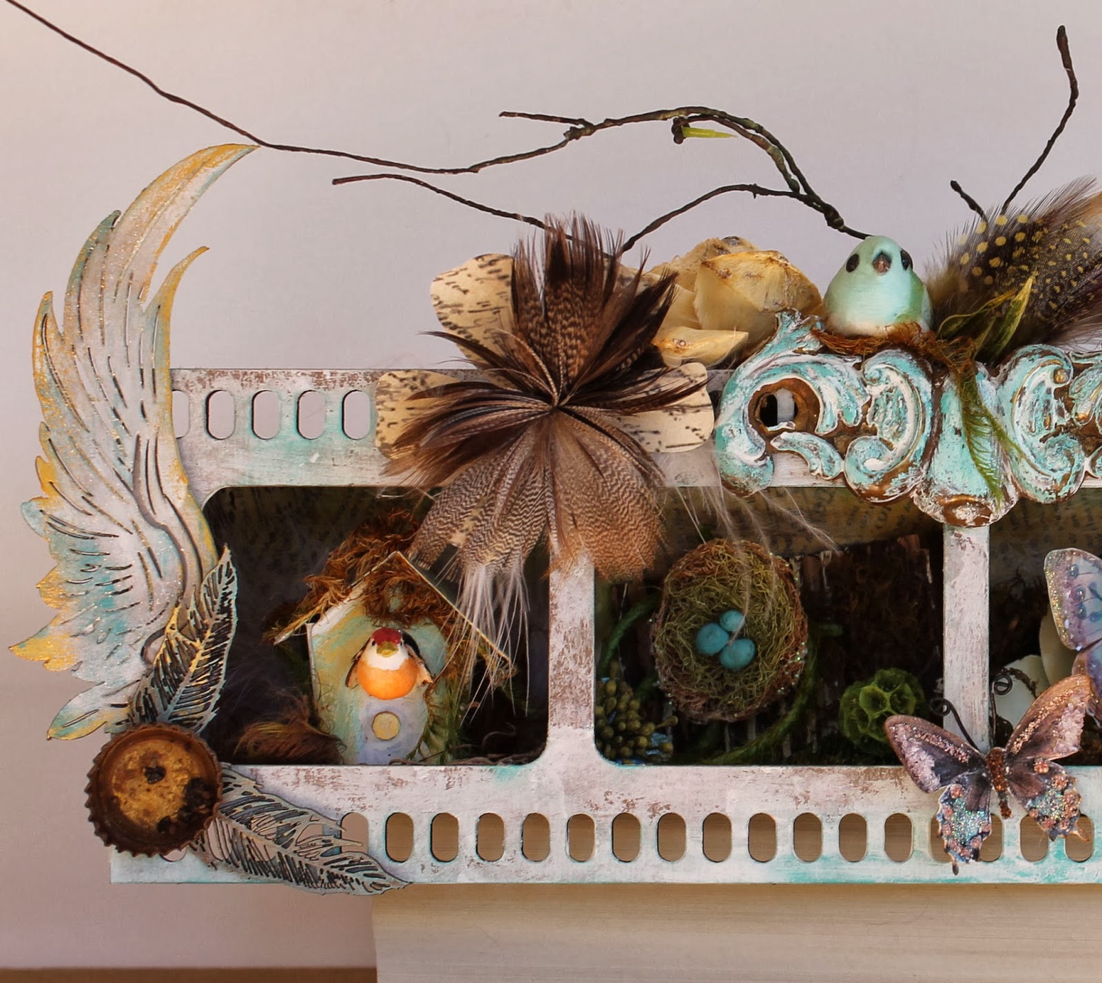 Ginas Designs Home Decor with a Nature Assemblage and a Valentine