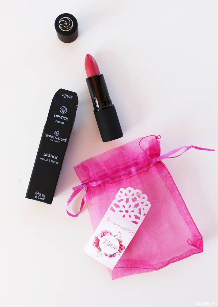LIVING NATURE Lipstick in Bloom Review + Swatches CassandraMyee