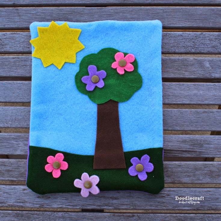 Doodlecraft Felt Quiet Book with Snaps!