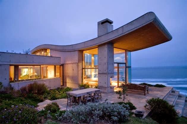 AMAZING STRUCTURE SEASIDE VILLA DESIGN ORGANICALLY ...