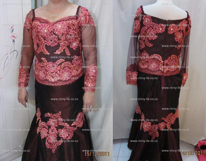 baju pengantin gaun empire