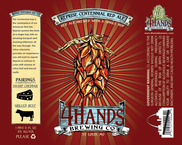 The Wine and Cheese Place 4 Hands Brewing Co. labels getting approved...