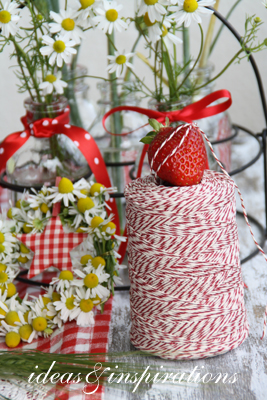 Ideas and Inspirations: SOMMERLICHE TISCHDEKORATION * summer table