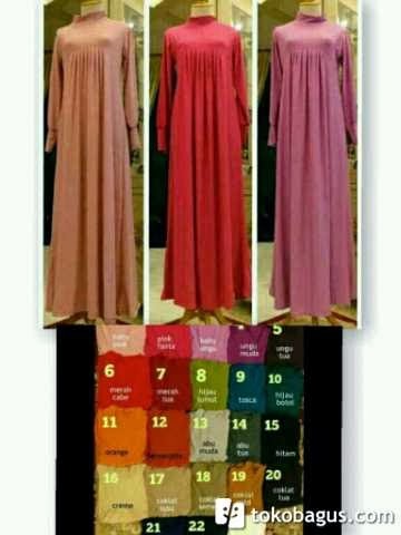 Gamis Jersey Rempel Camelia Dress | Azzahiidah Collections