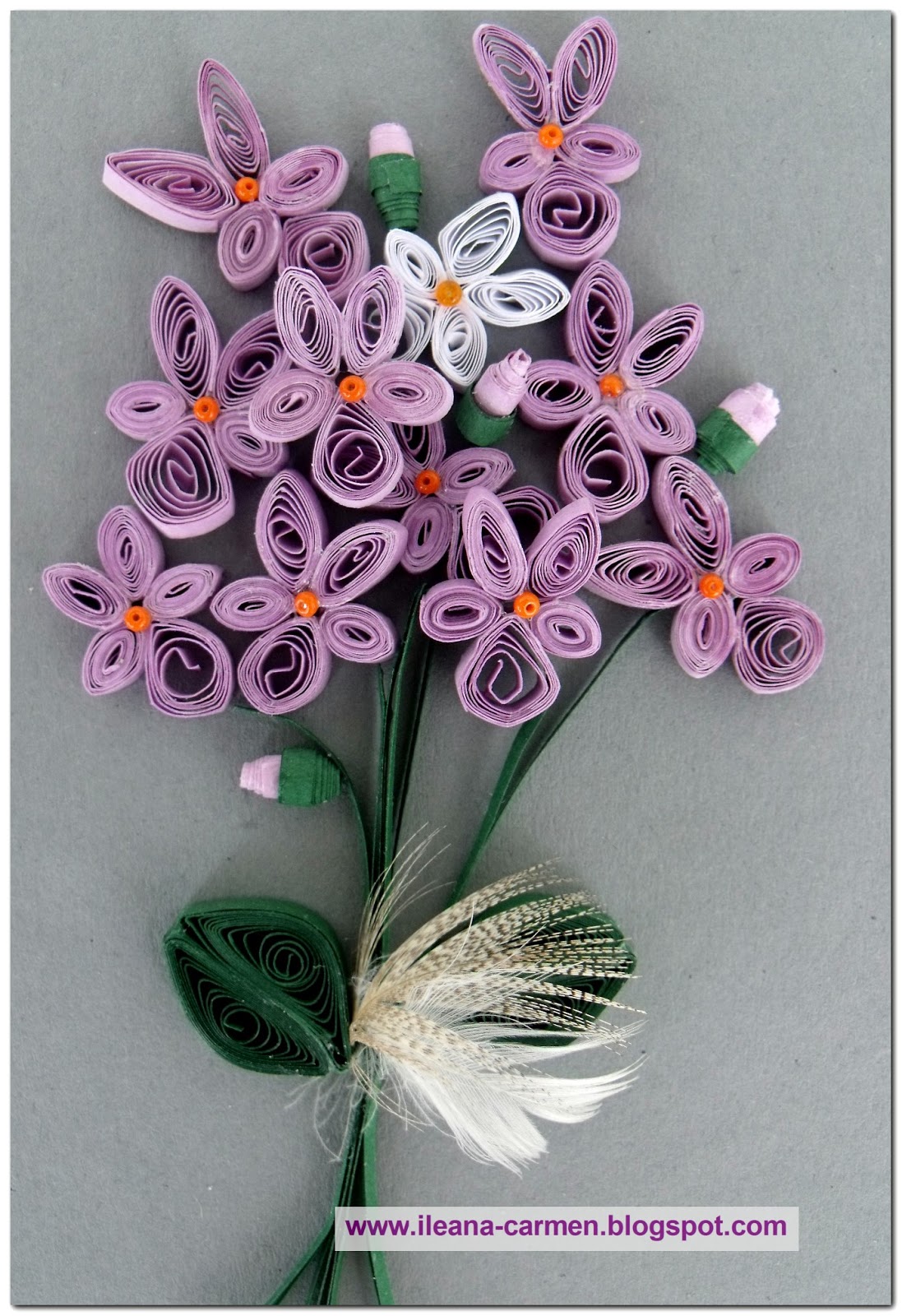 hobbies Quilling Violets