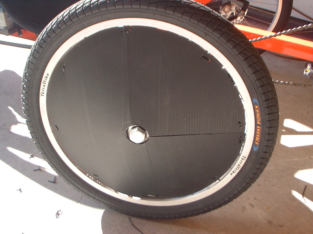 DIYVelomobile Making wheel cover