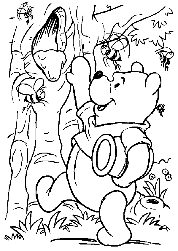 winnie the pooh coloring page | Minister Coloring