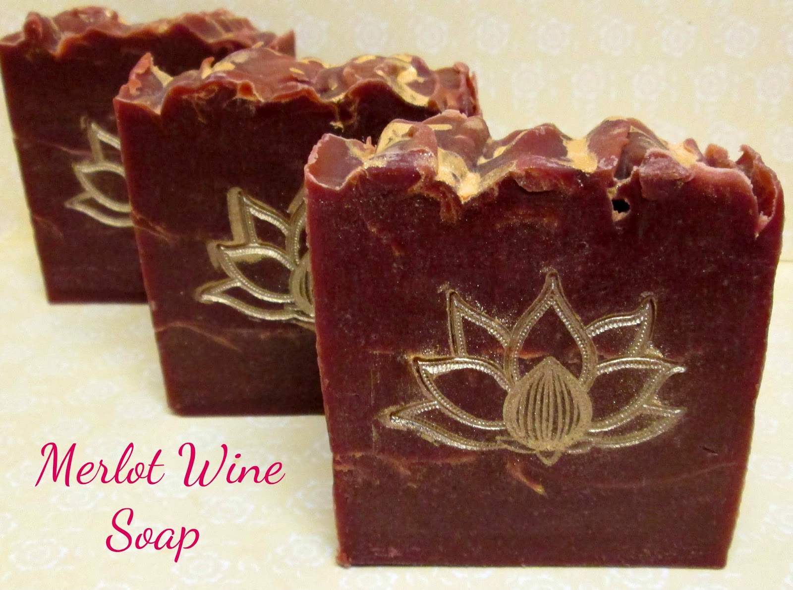 I'd Lather Be Soaping Merlot Wine Soap