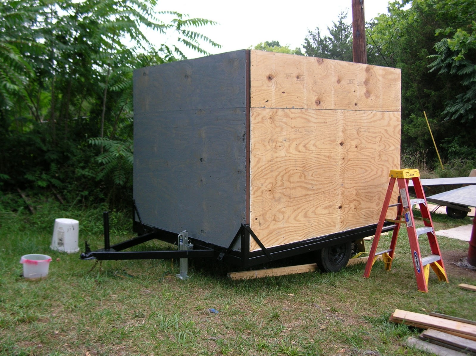 Build Your Own Enclosed Trailer Using A PopUp Camper