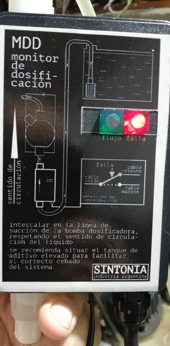 Estoy seguro de Dosificar? Alarma de flujo