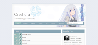 Oreshura Blogger Template is a 2 Column Music Related Blogger Template.