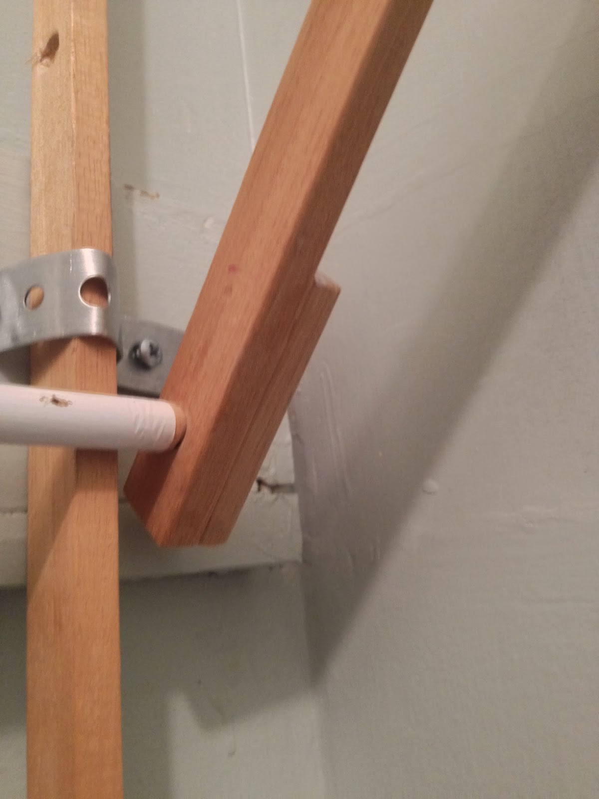 Two It Yourself DIY Laundry Drying Rack (Wall Mount from Floor Standing)