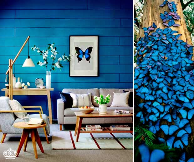 decoracao de sala azul turquesa e amarelo:Parede azul contrastando com sofá bege e poltrona cinza. Projeto decoracao de sala azul turquesa e amarelo:Parede azul contrastando com sofá bege e poltrona cinza. Projeto
