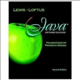 JAVA SOFTWARE SOLUTIONS FOUNDATIONS OF PROGRAM DESIGN 7TH EDITION EBOOK