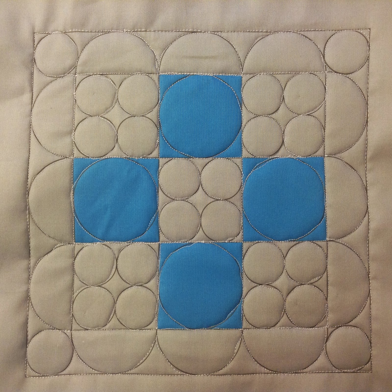 The Free Motion Quilting Project Josh's Circles in a 9 Patch Block