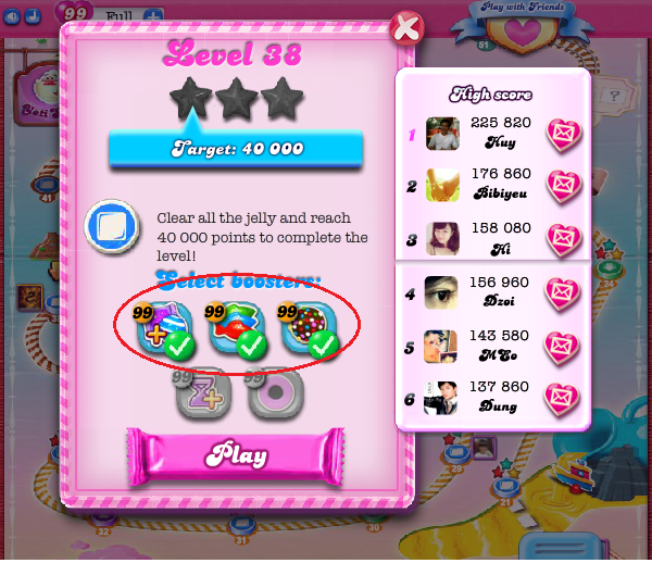 Candy Crush Saga Facebook fasrspirit