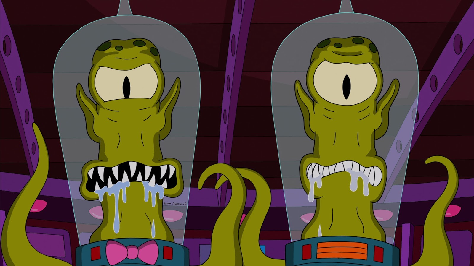 KANG 2020 & KODOS 2020 Button Set 1.25" Simpsons Alien Humor Treehouse Horror