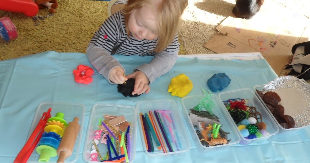 Learn with Play at Home Multi Material Playdough Exploration