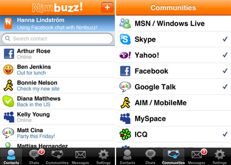 برنامج شات ومكالمات مجانية لنوكيا Nokia N71 10-nimbuzz