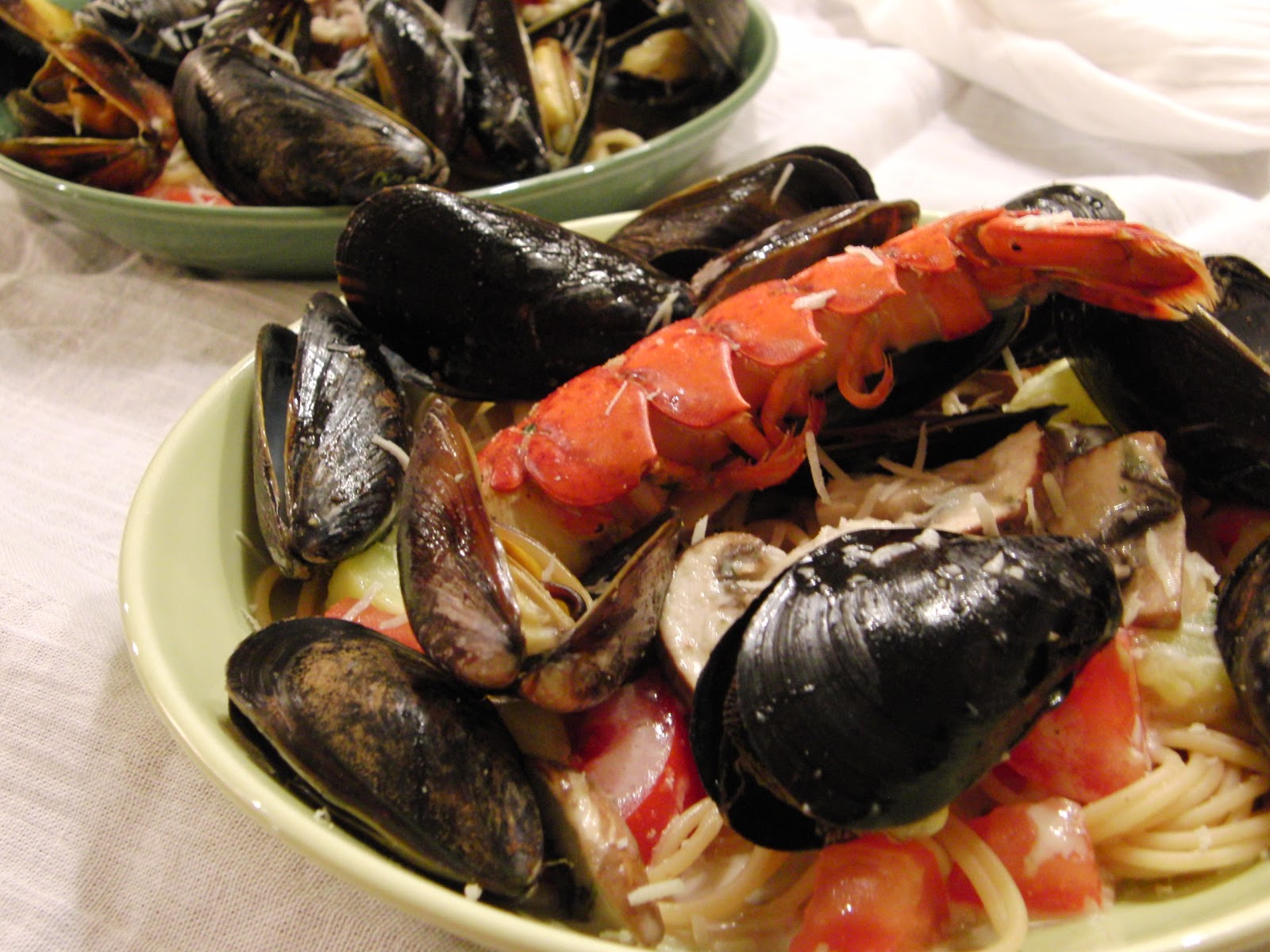 Curly Girl Kitchen A romantic meal at home... Pasta with Steamed