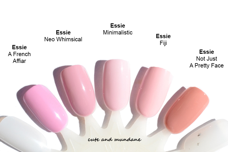 Cute and Mundane Essie Minimalistic nail polish review + swatches