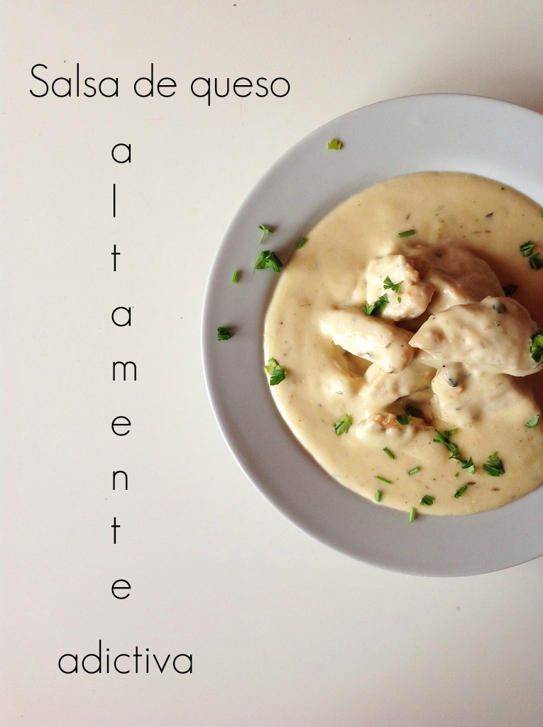 Las recetas de Yas Salsa 4 quesos, que yo con pollo.