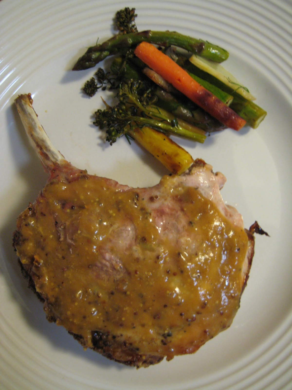 The Lush Chef Pork Loin with White Wine, Fennel Seed and Mustard Sauce