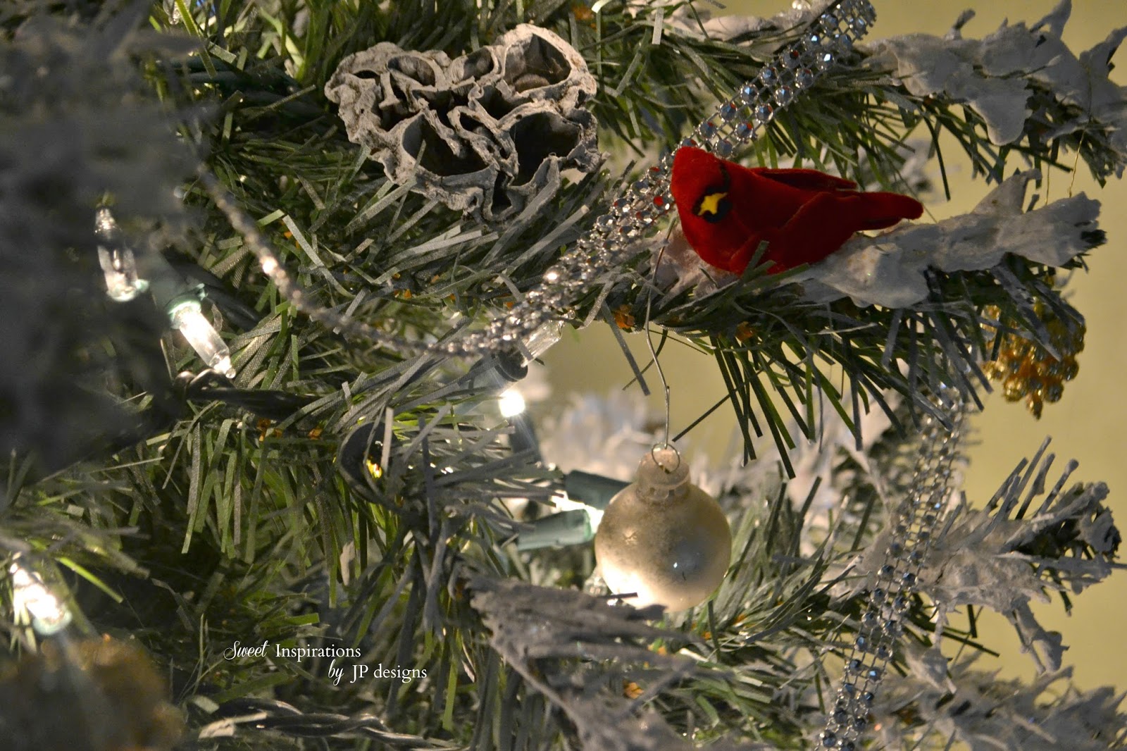 Sweet Inspirations by JP designs Cardinals in our Faux Snow Covered