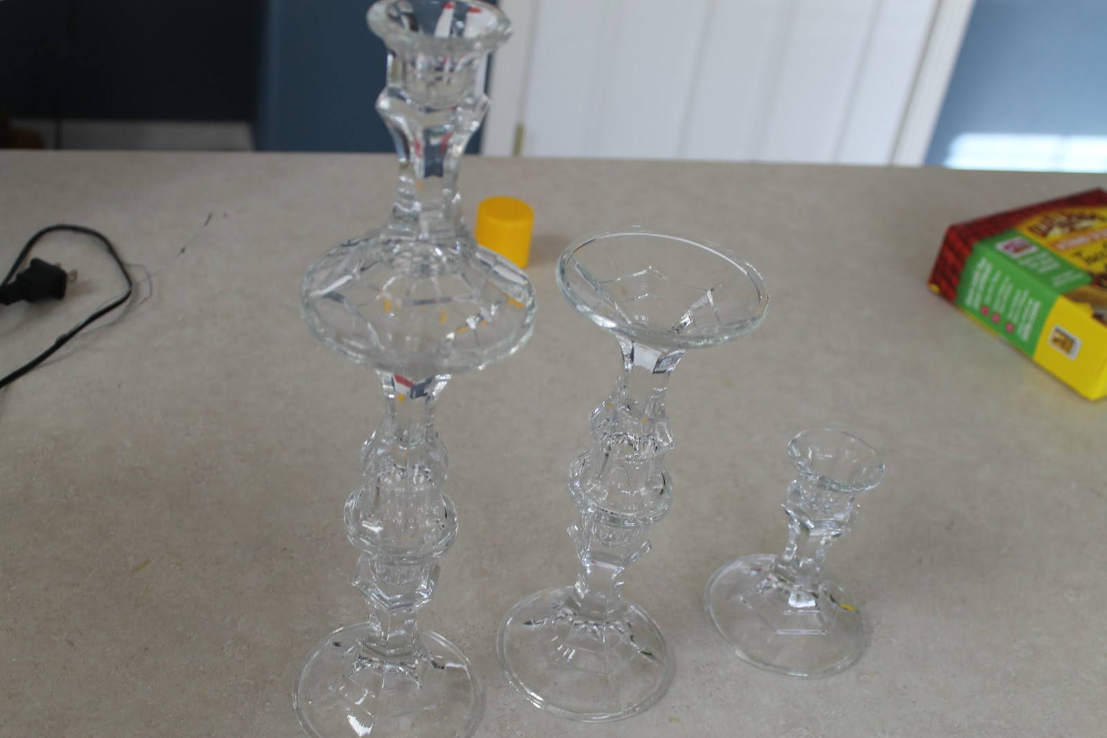 Seeking EcoChic Spring Candle holders