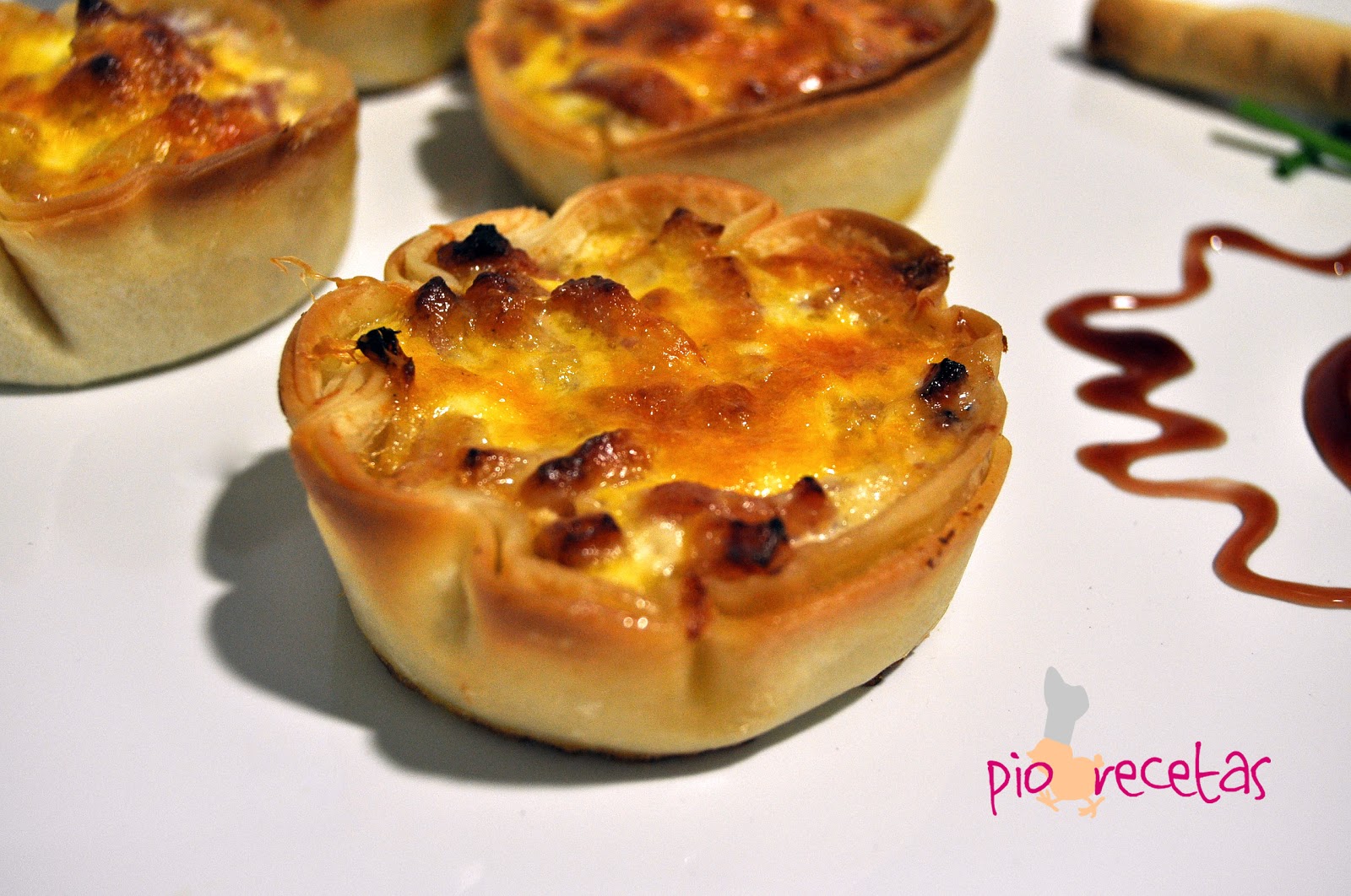 Mini quiche Lorraine Pío Recetas