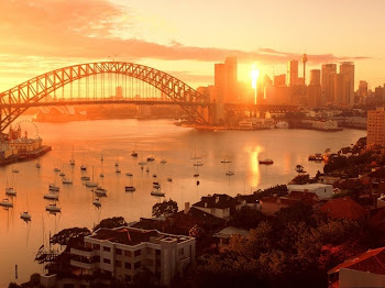 Pôr-do-sol na Austrália....