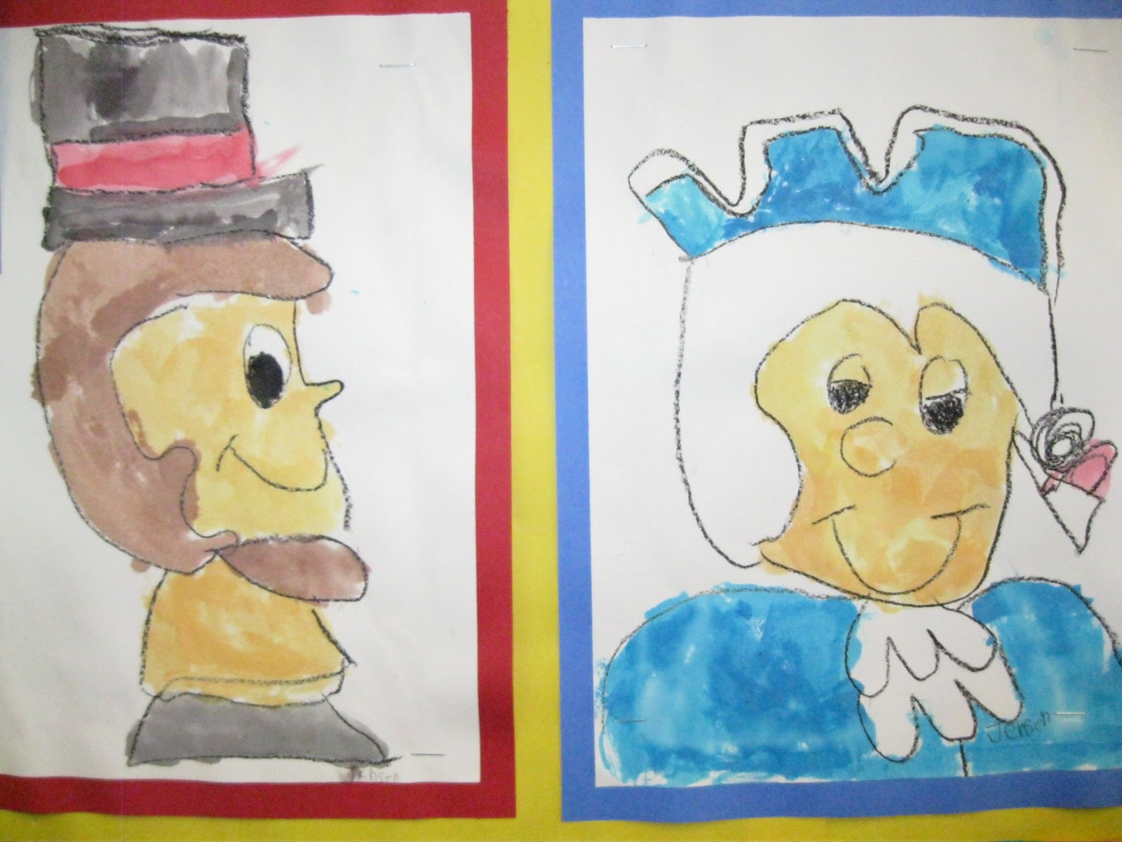 First Grade Chatter: President's Day Art Project