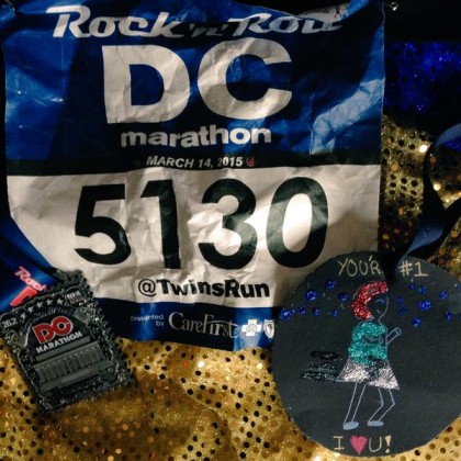 TWINS RUN in our family: 50+ Rock 'n' Roll DC Marathon, Half Marathon