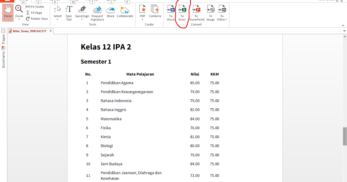 Cara mengubah PDF ke Excel, Word, Gambar, dan Power Point