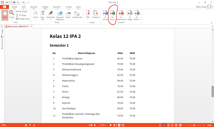 Cara mengubah PDF ke Excel, Word, Gambar, dan Power Point