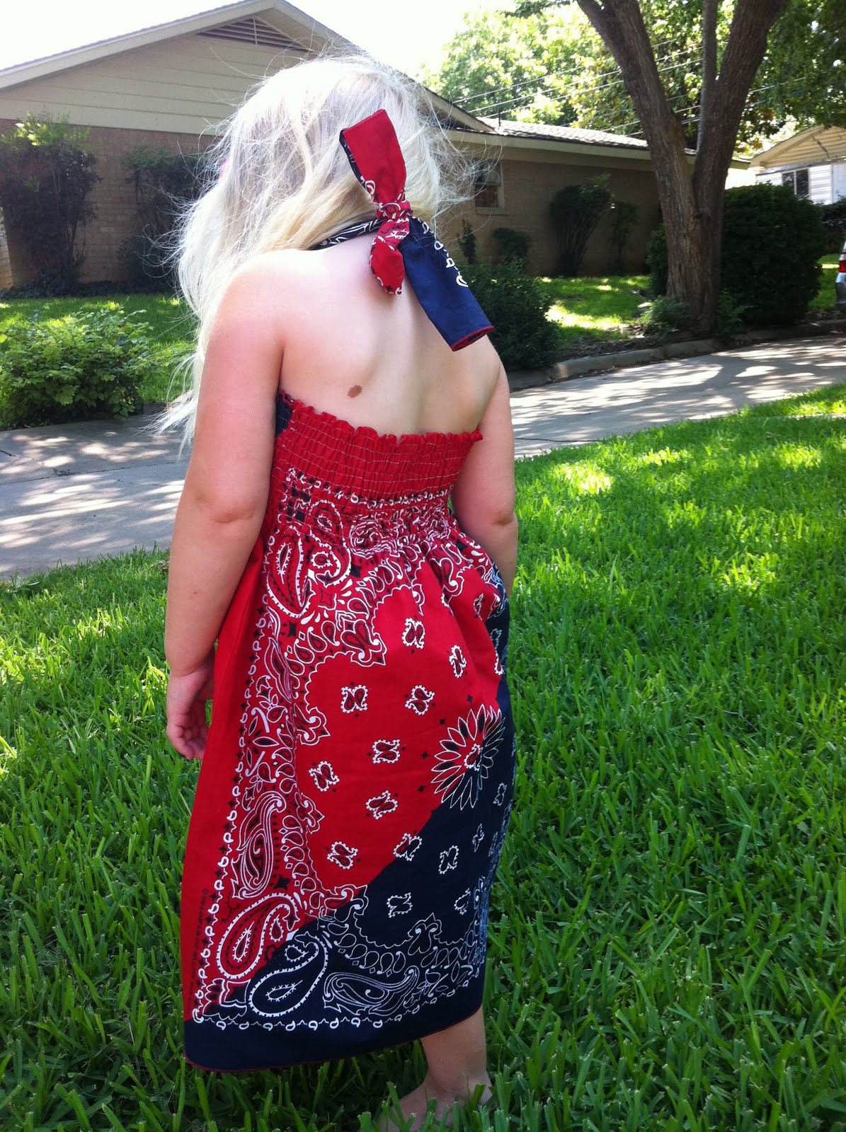 Naptime = Craft time! Quick & Adorable Bandana dress!