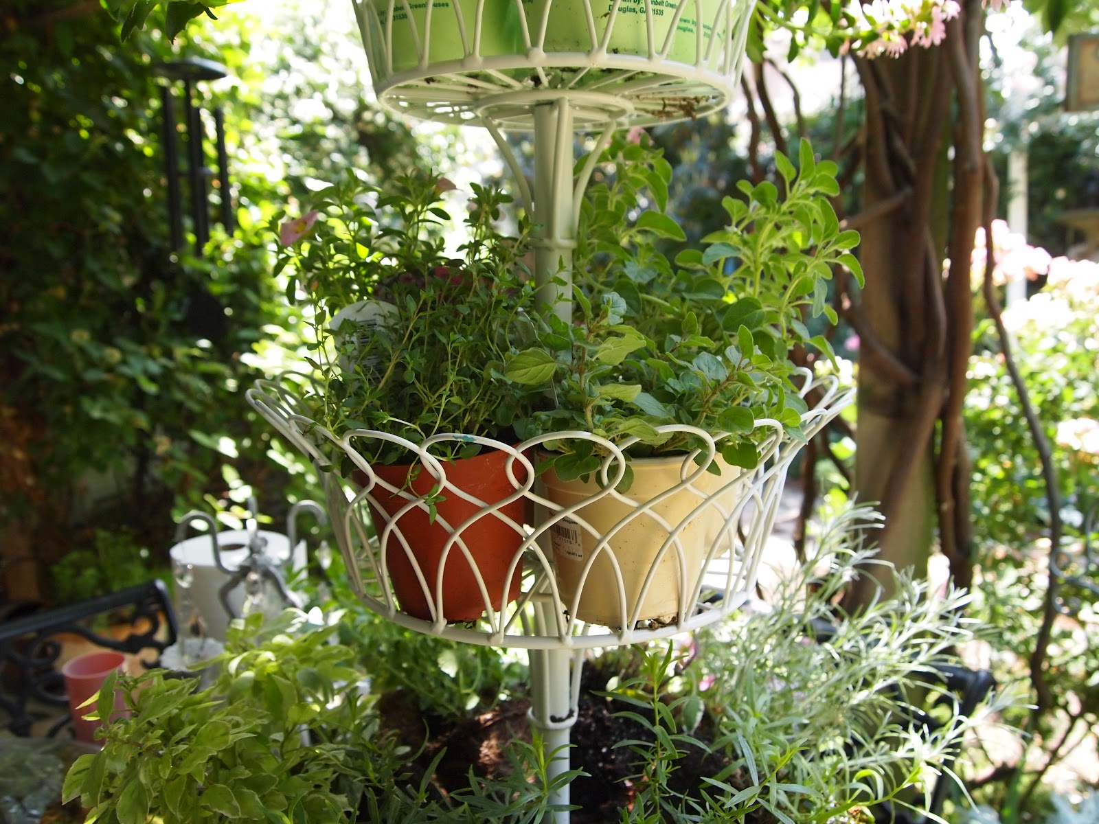 Marie Arden Pink Living Tutorial Three Tier Wire Herb Planter