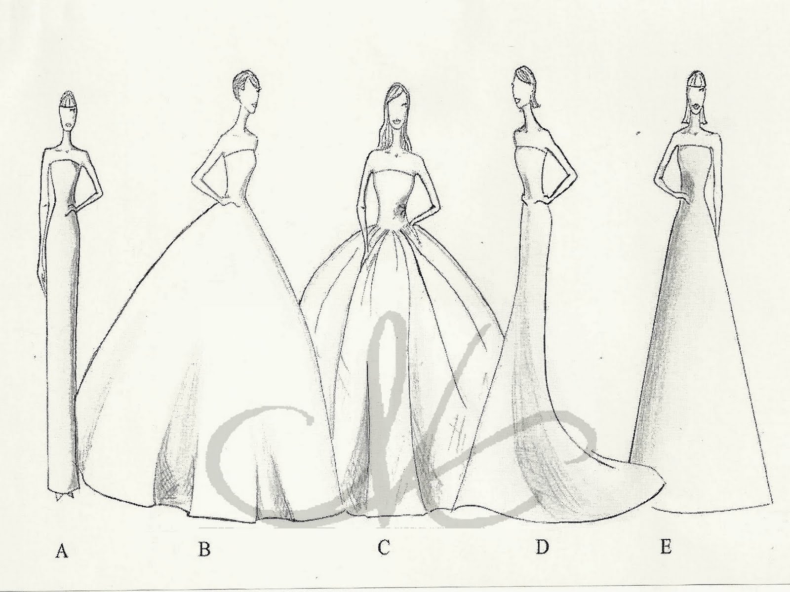 Ball Gown Outline