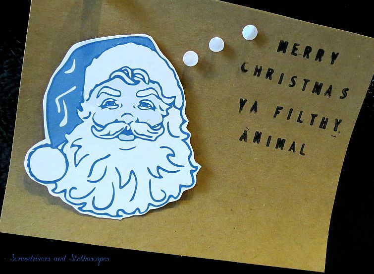 Screwdrivers and Stethoscopes {25 Days of Christmas} DIY Christmas Cards