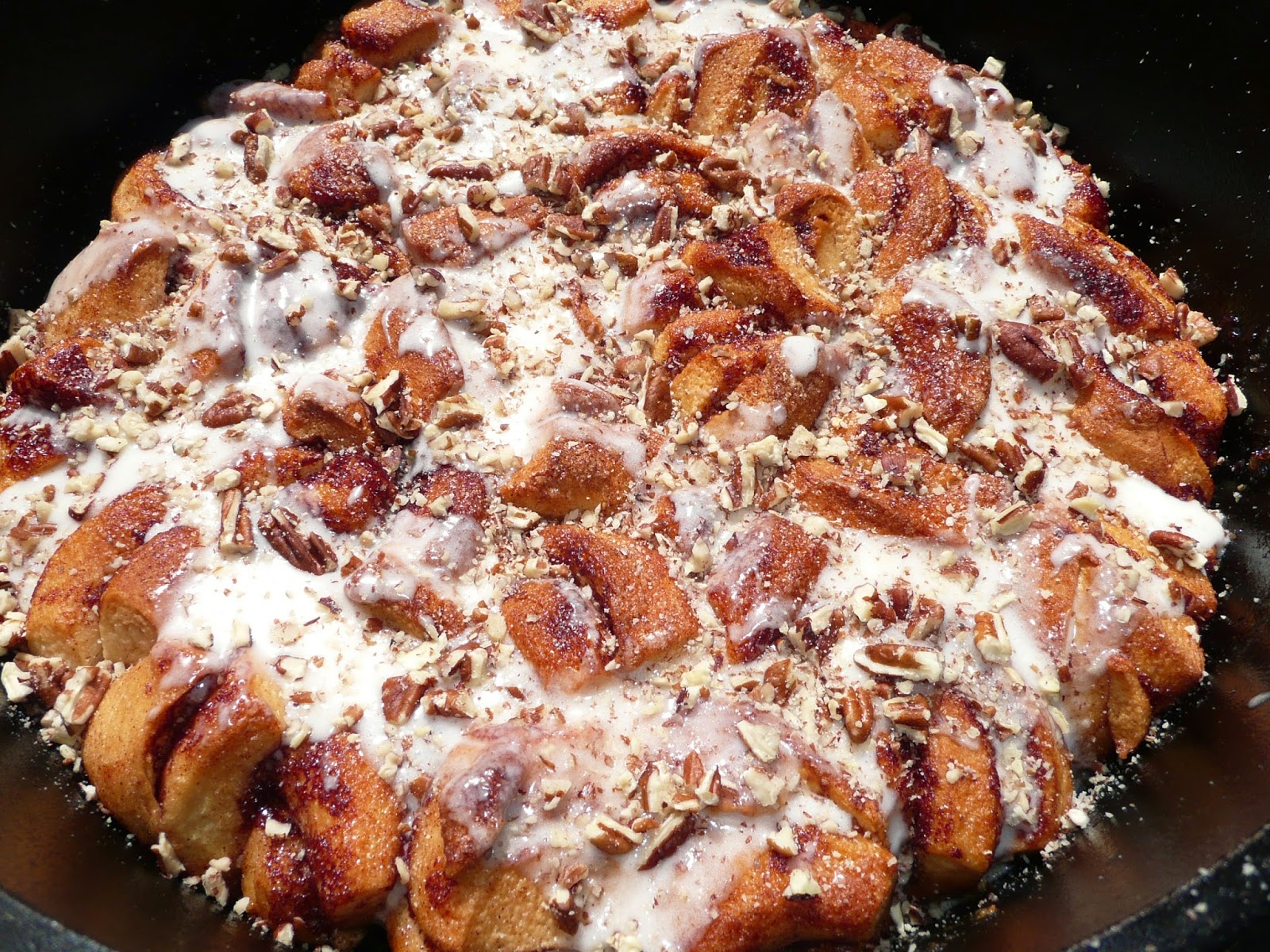 Everyday Dutch Oven Cinnamon Roll Coffee Cake for a Crowd