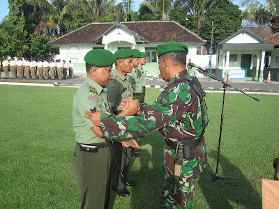 UPACARA BENDERA DILANJUTKAN LAPORAN MPP ANGGOTA KODIM 0725/SRAGEN