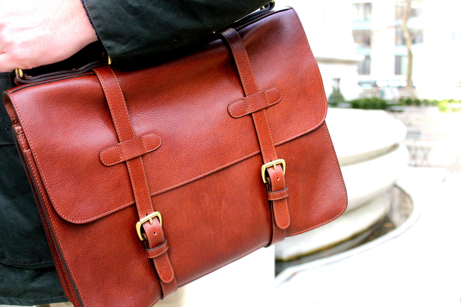 Muffy Aldrich Lotuff English Briefcase