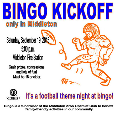 bingo middleton area optimist club