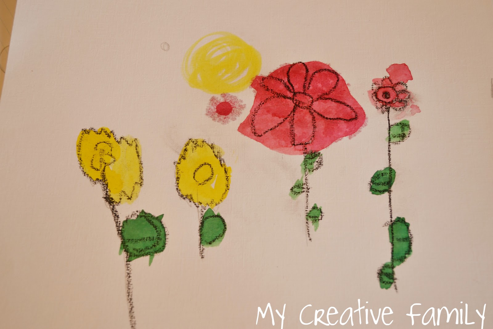 Watercolor Resist Flowers Creative Family Fun