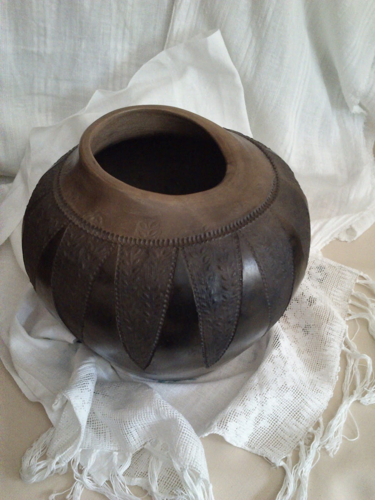 Katarina Bobic's Coiled Pottery Bisque and Smoke Firing Results