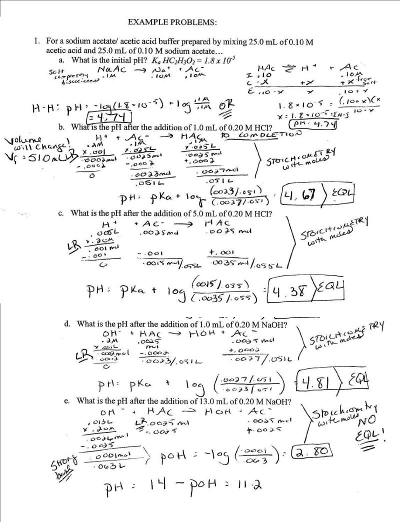 Buffer Practice Problems Ap Chemistry at Damion Mesta blog